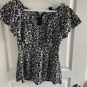 H and M flutter top